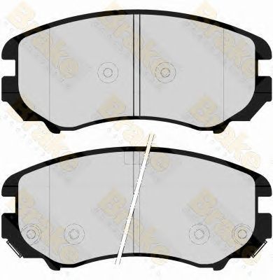 BRAKE ENGINEERING pa1654 -  Комплект тормозных колодок, дисковый тормоз